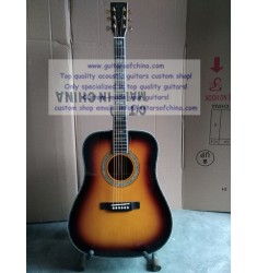 Custom Sunburst Martin D-45 ss Dreadnought Guitar All Solid Wood